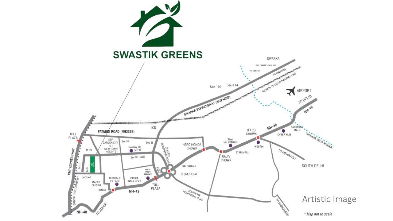 swastik greem imt manesar map